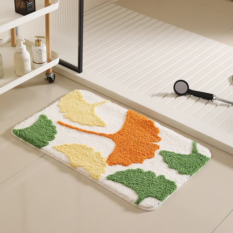Green Plants Non-slip Bath Mat - D - 19"W x 31"L - image 4