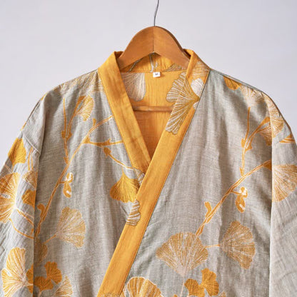 Ownkoti Cotton Gauze Ginkgo Kimono Robe - image 59