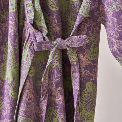 Elegant Butterfly Ruffled Cotton Nightdress - image 6