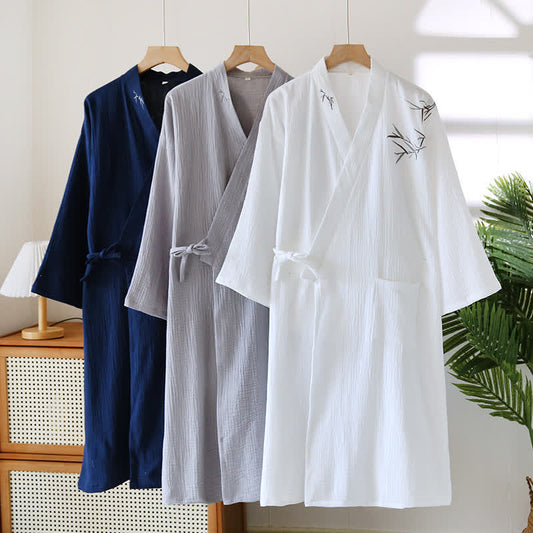 Unisex Bamboo Cotton Gauze Bathrobe - image 0