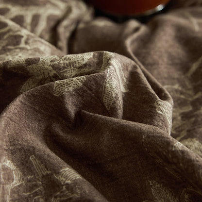 Rustic Woven Linen Blend Duvet Cover Set(4PCS) - image 6