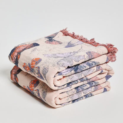 Elegant Butterfly Tassel Cotton Blanket - image 3