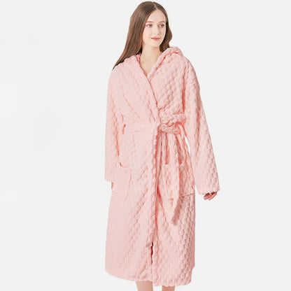 Ownkot Soild Color Unisex Absorbent Hooded Robe - image 4