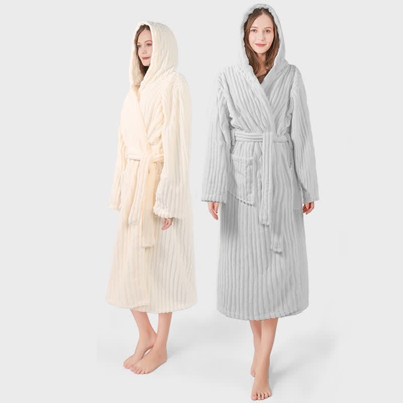 Ownkot Unisex Cloud-Soft Hooded Plush Robe - image 2