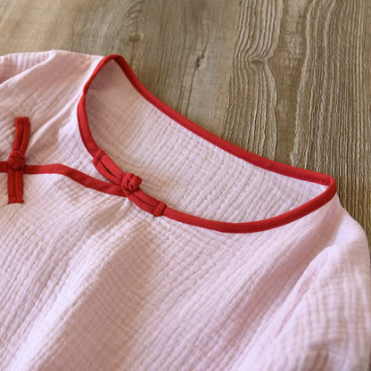 Oriental Style Cotton Gauze Kimono Loungewear - image 7