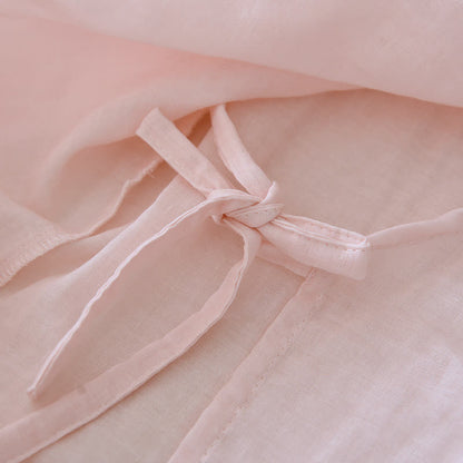 Floral Embroidery Cotton Gauze Kimono Loungewear - image 8