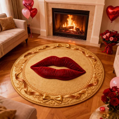 Red Lip 3D Effect Rug - image 2