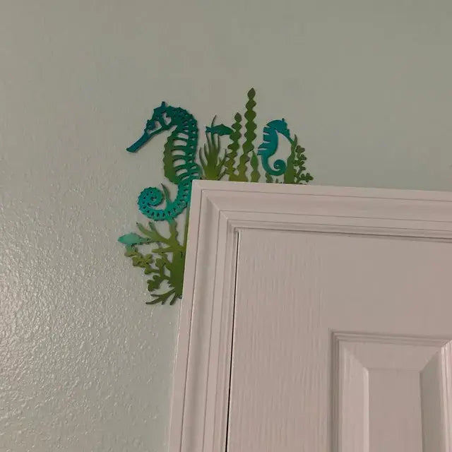 Marine Life Door Frame Decor - Seahorse - 4PCS - image 5