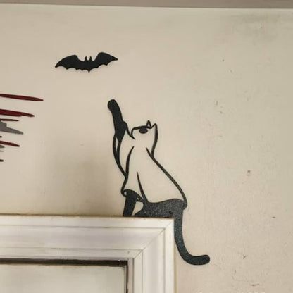 Bat Black Cat Door Frame Decor - image 2