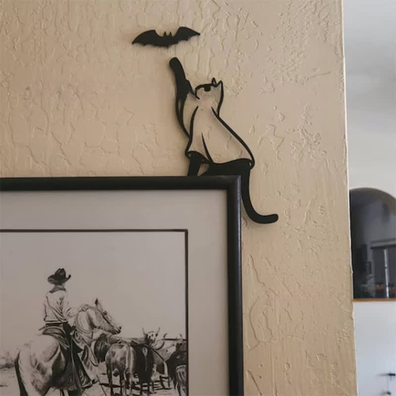 Bat Black Cat Door Frame Decor - image 4