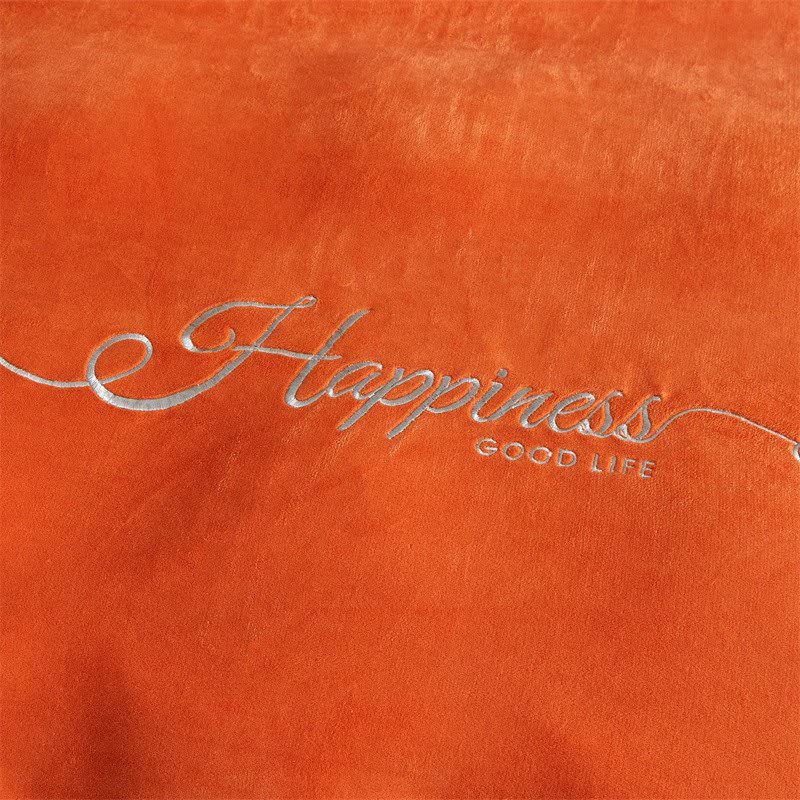 Happiness Embroidered Plush Bedding Set(4PCS) - image 4