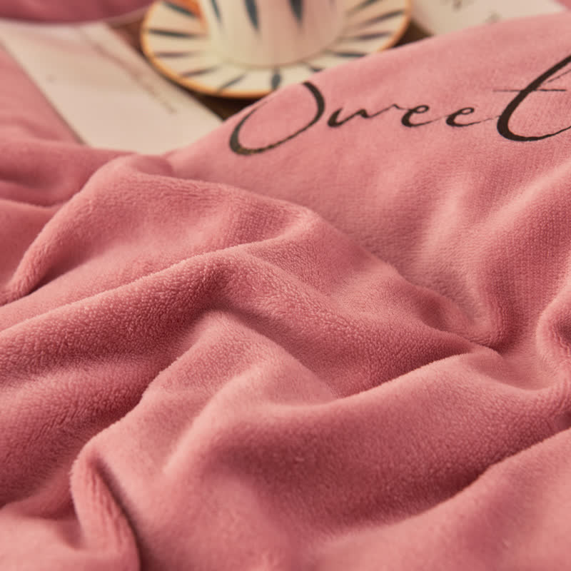 Sweet Home Printed Plush Bedding Set(4PCS) - image 4