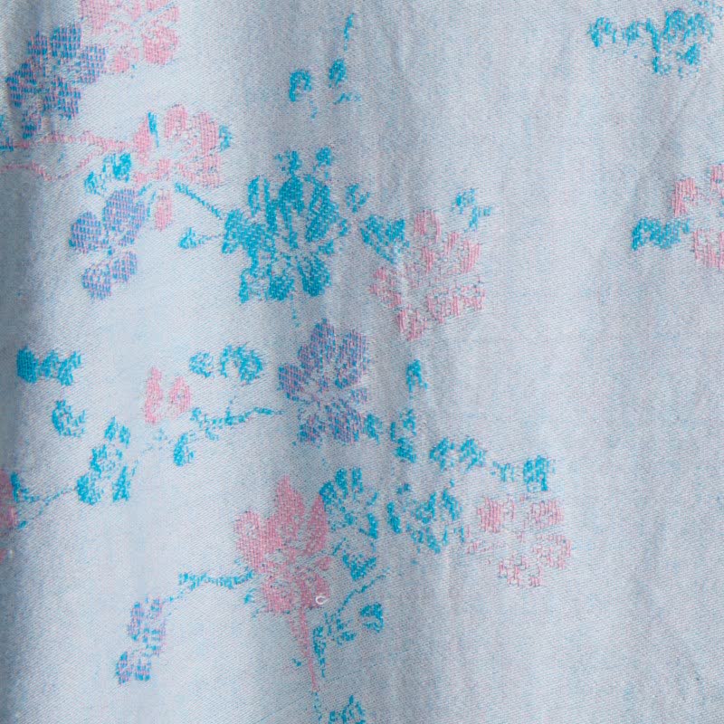 Graceful Plum Blossom Cotton Gauze Kimono Robe - image 12