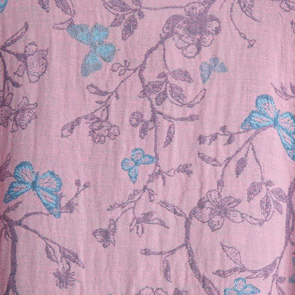 Elegant Floral Butterfly Cotton Gauze Kimono Robe - image 11