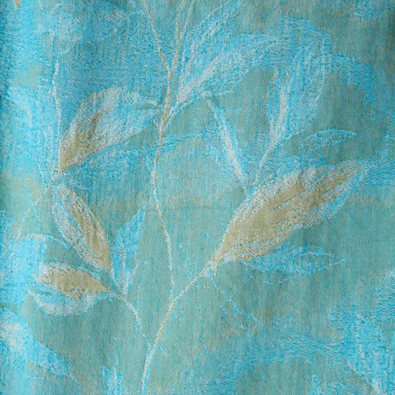 Natural Leaf Cotton Gauze Kimono Robe - image 5