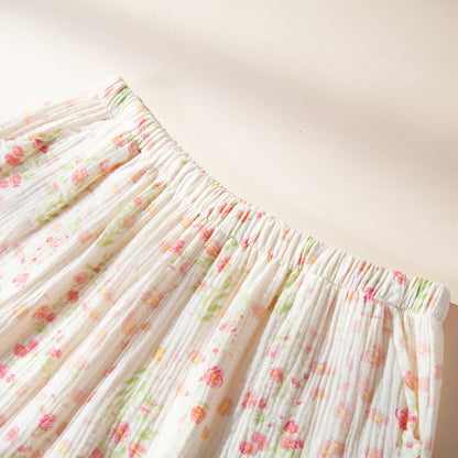 Elegant Begonia Cotton Gauze Pajama Set - image 8