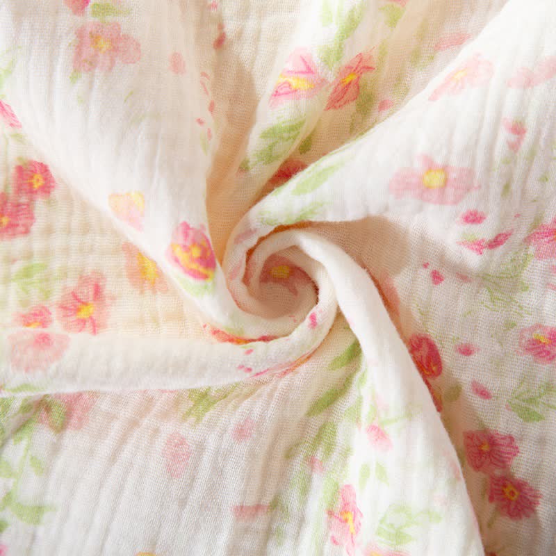 Elegant Begonia Cotton Gauze Pajama Set - image 13