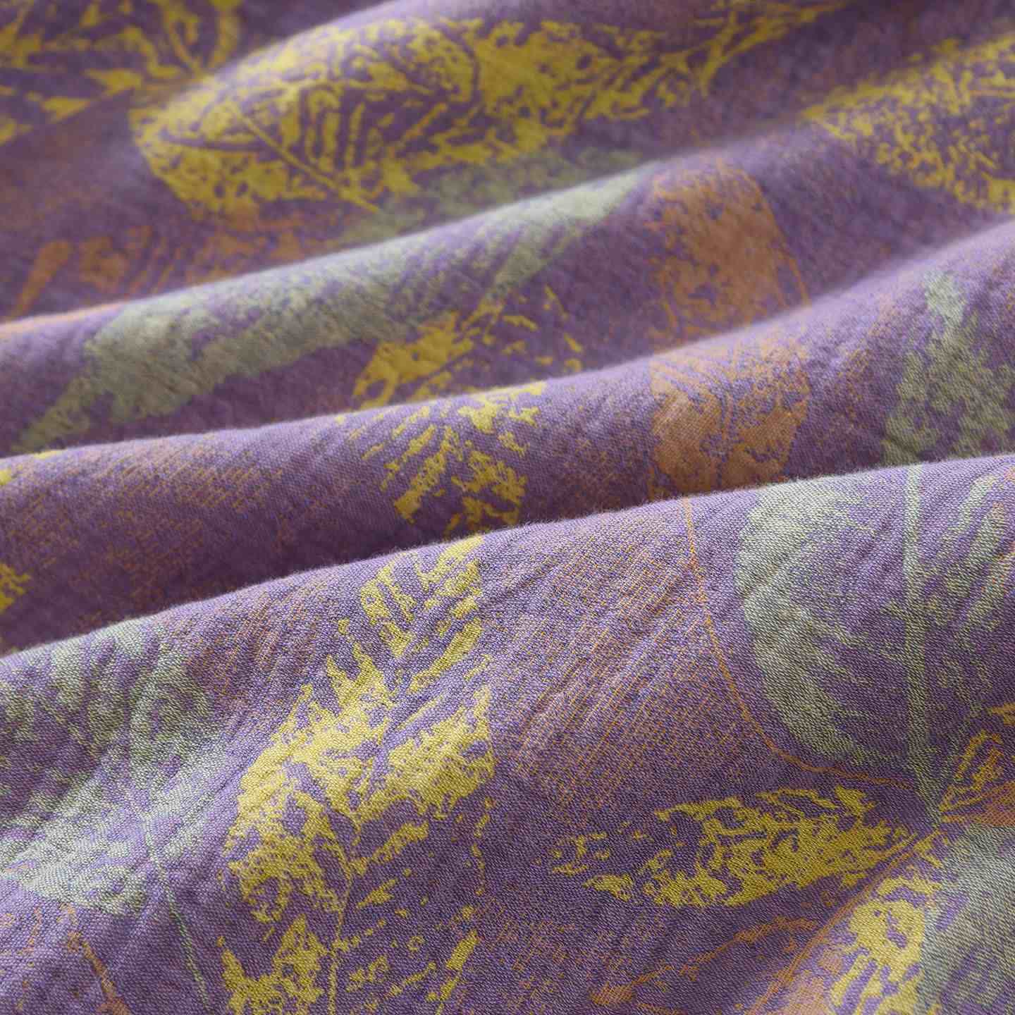 Oriental Style Leaf Pure Cotton Pajama Set - image 8