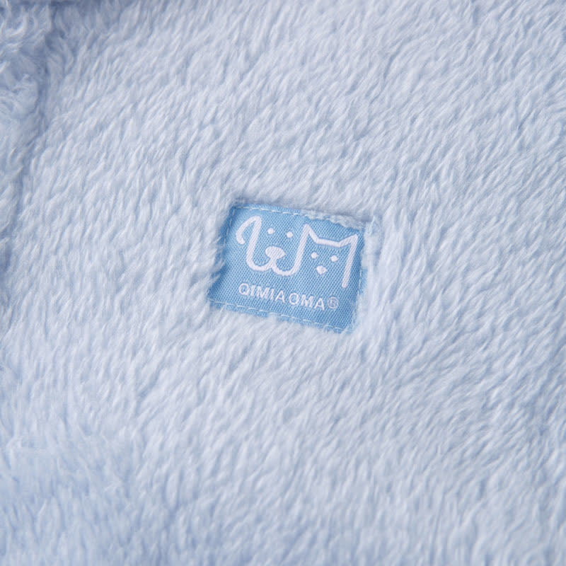 Solid Button Child Plush Loungewear Set - image 7