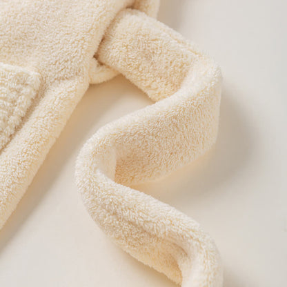 Floral Plush Child Robe with Pocket - image 4