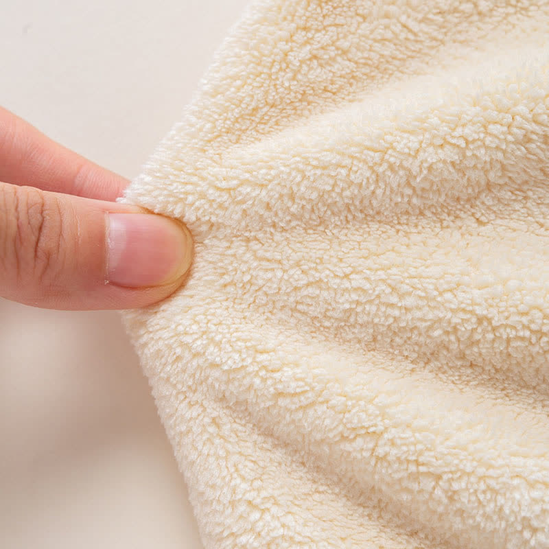 Floral Plush Child Robe with Pocket - image 3