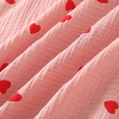 Heart Pure Cotton Gauze Button Nightgown - image 9