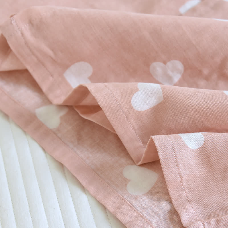 Heart Cotton Gauze Kimono Bathrobe - image 10