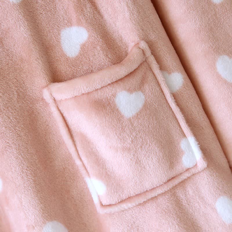 Couples Matching Heart Plush Kimono Robe - image 8