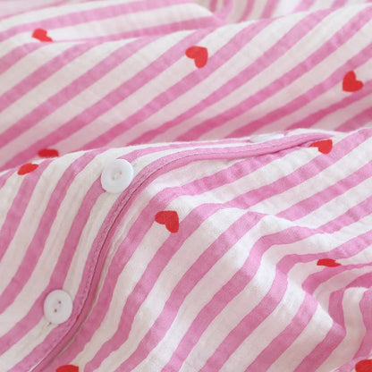 Stripe Heart Cotton Gauze Pajama Set - image 12