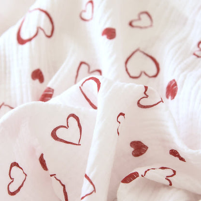 Heart Doodle Cotton Gauze Pajama Set - image 13