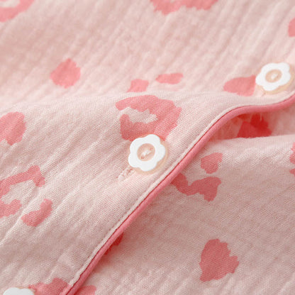 Heart Leopard Print Cotton Pajama Set - image 5