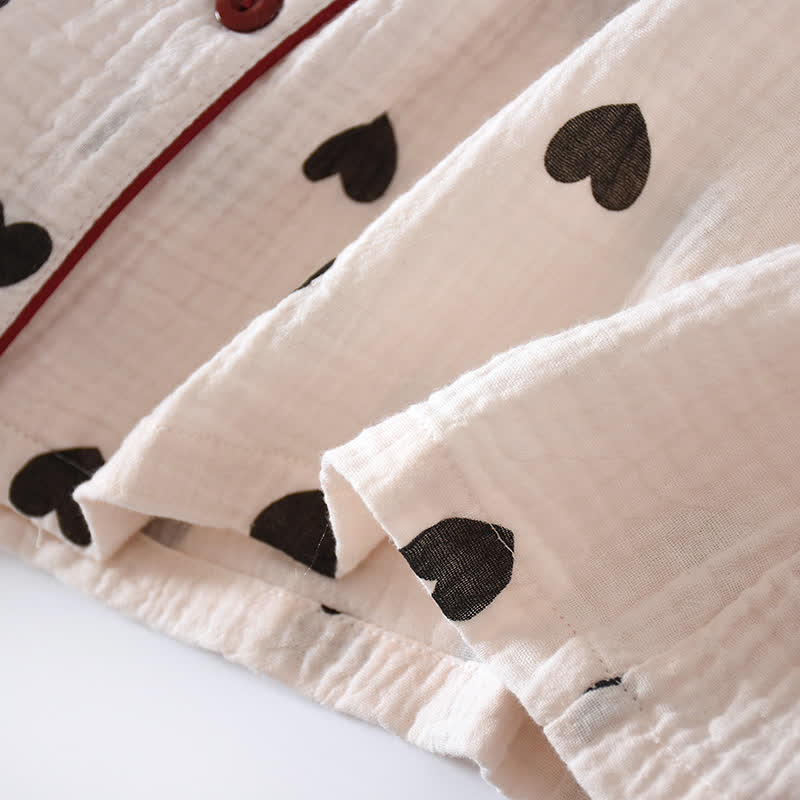 Black Heart Pure Cotton Pajama Set - image 9