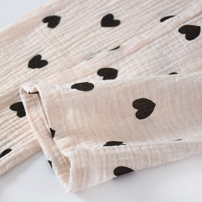 Black Heart Pure Cotton Pajama Set - image 13