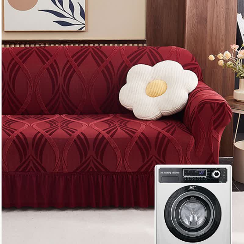 Jacquard Elastic Non-Slip Couch Slipcover - image 8