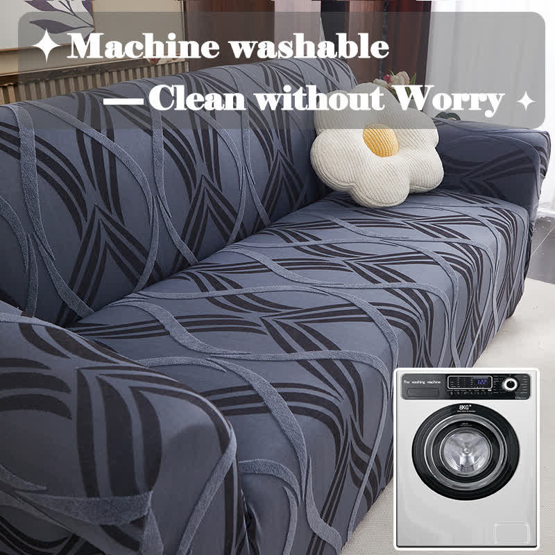Jacquard Elastic Non-Slip Couch Slipcover - image 3
