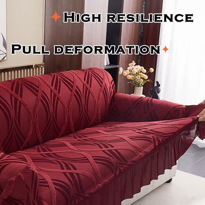 Jacquard Elastic Non-Slip Couch Slipcover - image 9