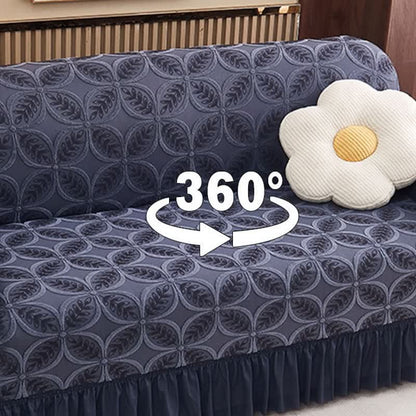 High-Stretch 3D Jacquard Couch Slipcover - image 9