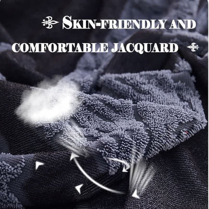 Jacquard Leaf Elastic Full-Wrap Slipcover - image 9