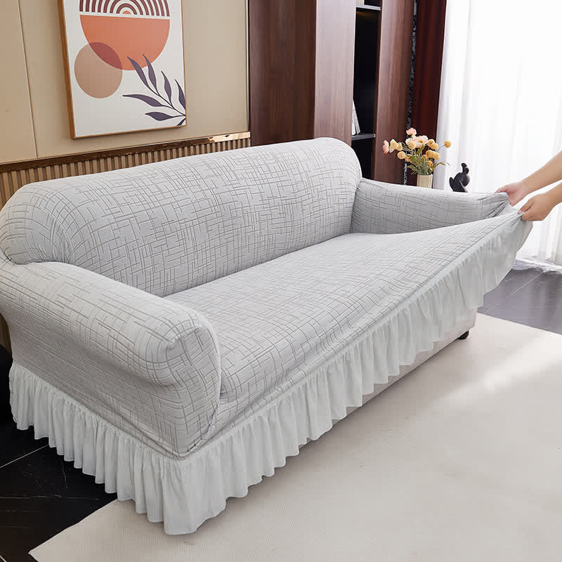 Elastic Full-Wrap Universal Fit Slipcover - image 2