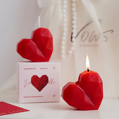 Romantic Handmade Heart Scented Candle - 4PCS - 1.26"W x 2.4"L x 2.12"H - image 0