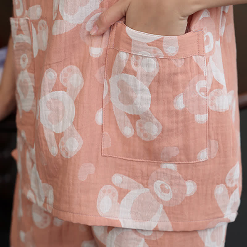 Bear Gauze Couple Sauna & Loungewear Set - image 6