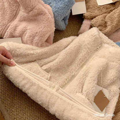 Solid Zip-up Kids Loungewear Set - image 6