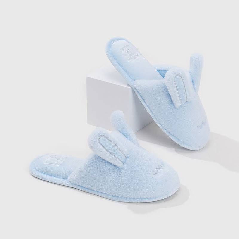 Cute Bunny Plush Closed-Toe Slippers - image 8