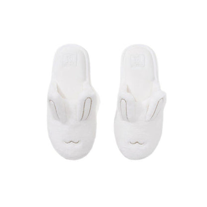 Cute Bunny Plush Closed-Toe Slippers - image 4