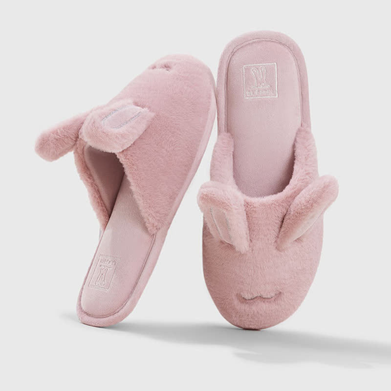Cute Bunny Plush Closed-Toe Slippers - image 14