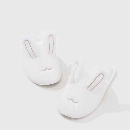 Cute Bunny Plush Closed-Toe Slippers - image 3