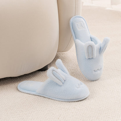 Cute Bunny Plush Closed-Toe Slippers - image 6
