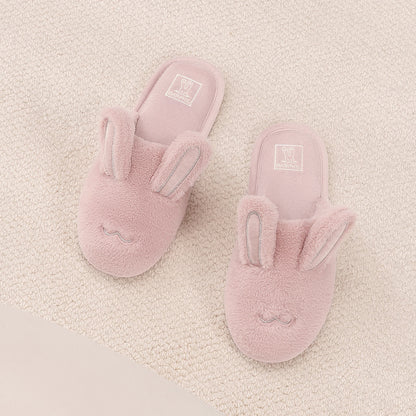 Cute Bunny Plush Closed-Toe Slippers - image 11
