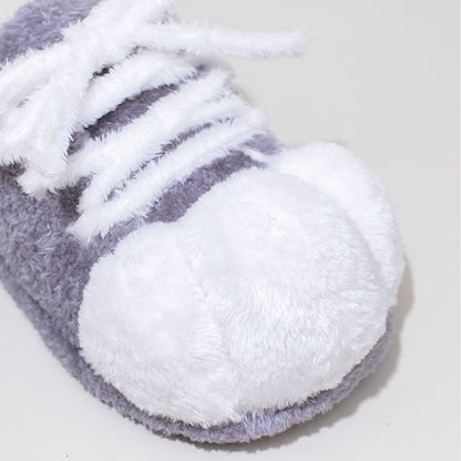 Cat Paw Lace-Up Closed-Toe Plush Slippers - image 15