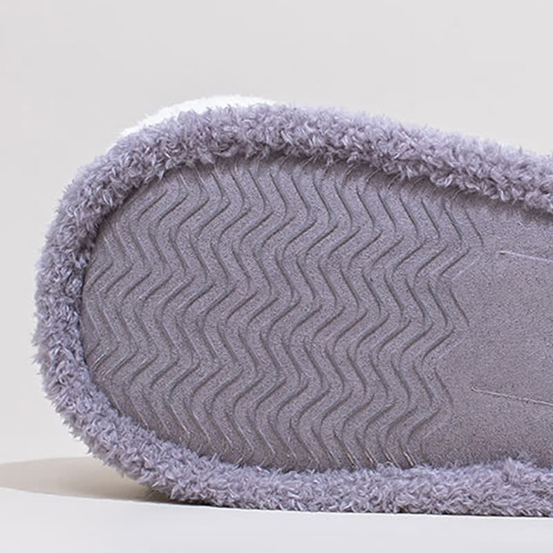 Cat Paw Lace-Up Closed-Toe Plush Slippers - image 16